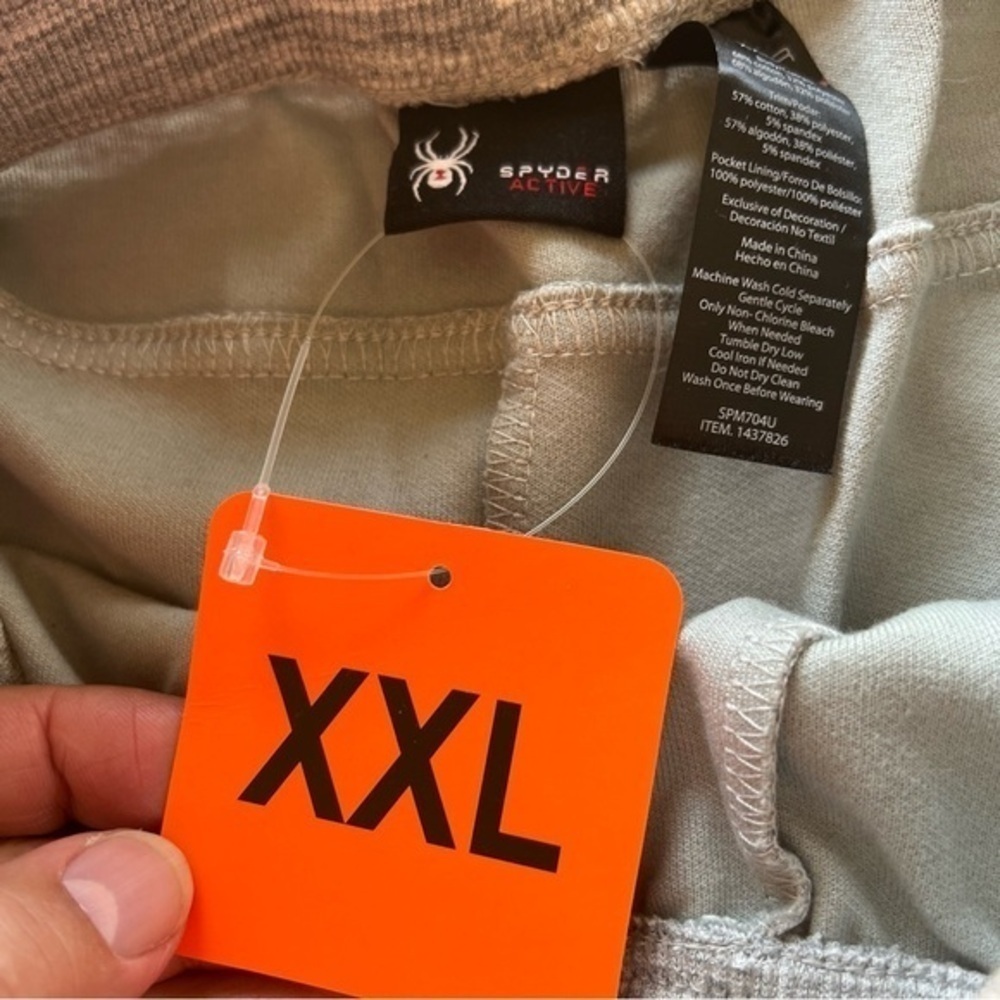 NWT Mens Spyder Sweatpants 2XL Active Gray Outdoors Winter Casual New (Z) - Picture 5 of 9